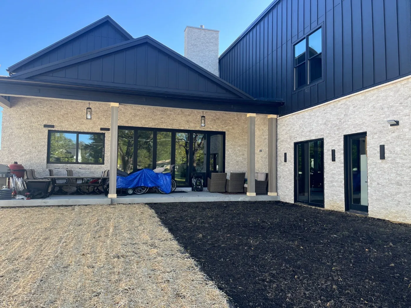 Fiber cement siding installed on a Sand Creek Woods home